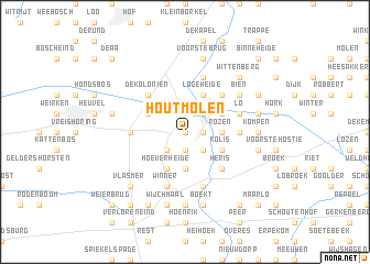 map of Houtmolen