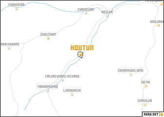 map of Houtun