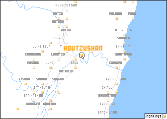 map of Hou-tzu-shan