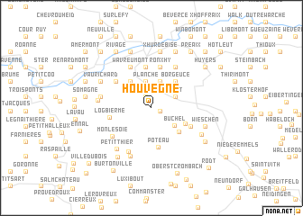 map of Houvegné