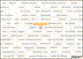 map of Houwaart