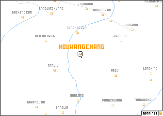map of Houwangchang