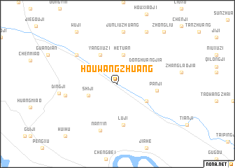 map of Houwangzhuang