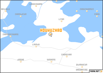 map of Houwuzhao