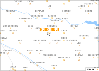 map of Houxiaoji