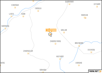 map of Houxi