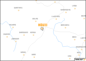 map of Houxi