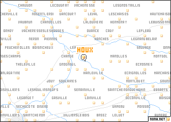 map of Houx