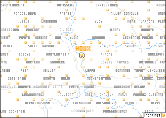 map of Houx