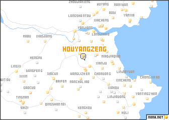 map of Houyangzeng