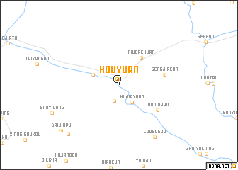 map of Houyuan