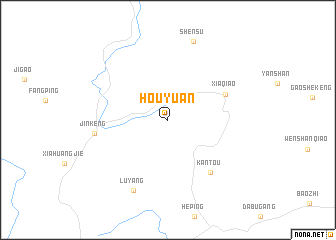 map of Houyuan