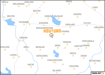 map of Houyuan