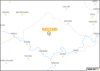 map of Houzhai