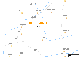 map of Houzhangtun