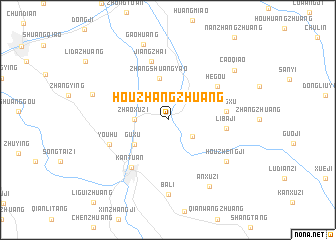 map of Houzhangzhuang