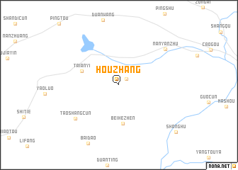 map of Houzhang