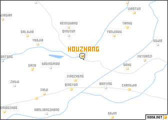 map of Houzhang