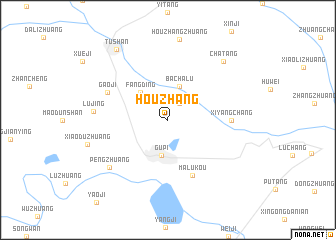 map of Houzhang