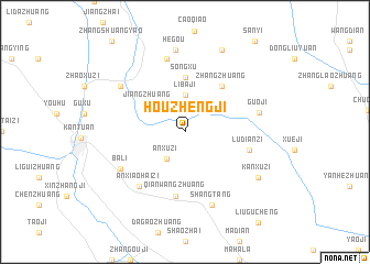 map of Houzhengji