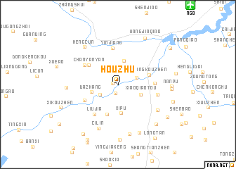 map of Houzhu