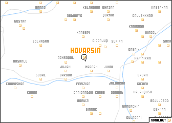 map of Hovarsīn