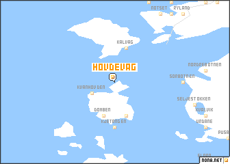 map of Hovdevåg