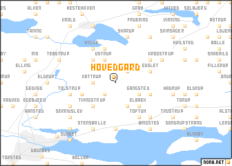 map of Hovedgård