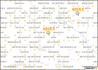 map of Hoven