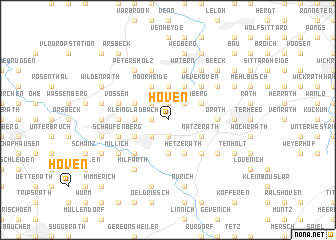 map of Hoven