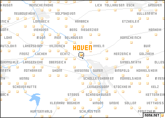 map of Hoven