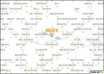 map of Hoven