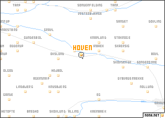 map of Hoven