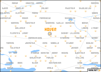 map of Høver