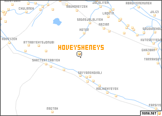 map of Ḩoveysh-e Neys