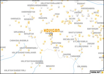 map of Hovīgān