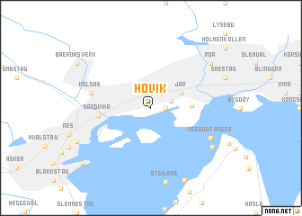 map of Høvik