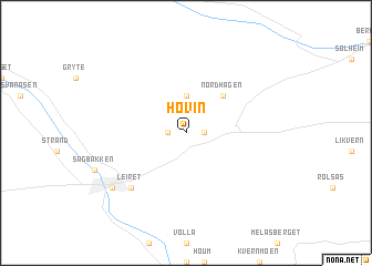 map of Hovin