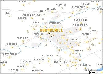 map of Howard Hill