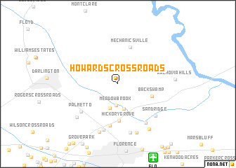 map of Howards Crossroads