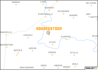 map of Howardstown