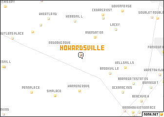 map of Howardsville