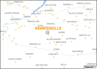 map of Howardsville