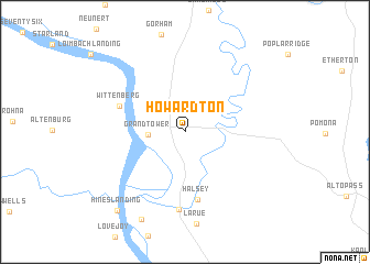 map of Howardton