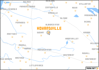 map of Howardville