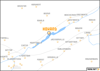 map of Howard