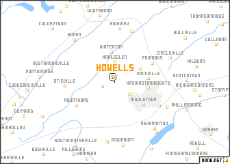 map of Howells