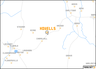 map of Howells