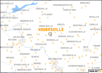 map of Howersville