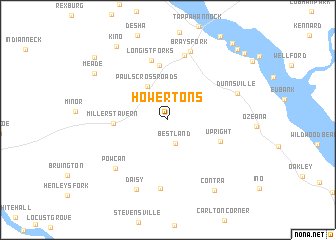 map of Howertons